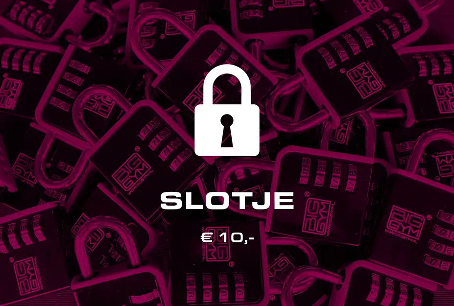 BigGym slotje – veilig je spullen opbergen in de locker