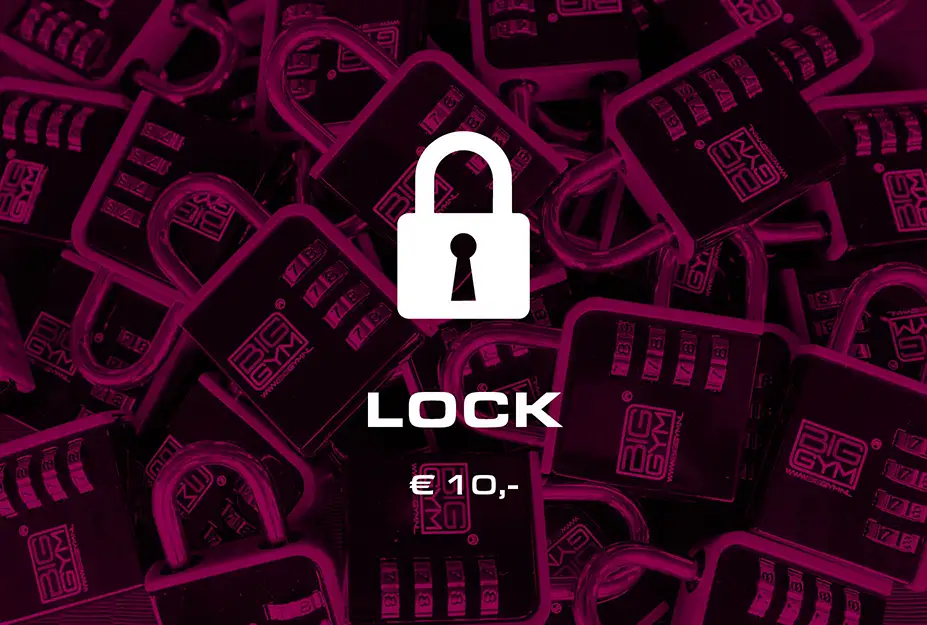 BigGym slotje – veilig je spullen opbergen in de locker